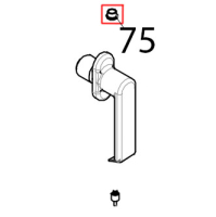 Distanziale in ottone sup/inf porta Tecnoeka KF 1010 A UD