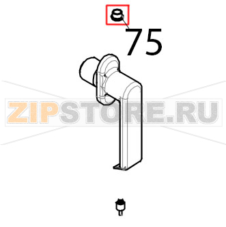Distanziale in ottone sup/inf porta Tecnoeka KF 1010 A UD Distanziale in ottone sup/inf porta Tecnoeka KF 1010 A UDЗапчасть на деталировке под номером: 75