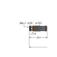 Кабель PVC Turck PKGS4M-15-PSGS4M/TEL