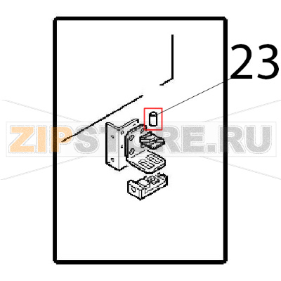 Bottom hinge bushing Angelo Po FM1221E1 Bottom hinge bushing Angelo Po FM1221E1Запчасть на деталировке под номером: 23