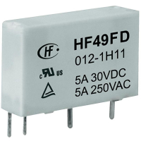 Реле электромагнитное 24 В/DC, 5 А, 1 шт Hongfa HF49FD/024-1H12F