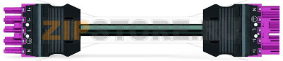 pre-assembled interconnecting cable; Eca; Socket/plug; 5-pole; Cod. B; H05VV-F 5G 1.5 mm; 4m; 1,50 mm; pink Wago 771-9935/006-407/080-000 Protected against mismating and maintenance-freeAdditional variable coding is possible.Components can be clearly printed on and color-coded to meet custom requirements....