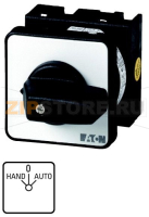 Переключатель, контакты: 2, 20 A, панель: HAND-0-AUTO, 45°, с фиксацией Eaton T0-1-15431/EZ