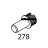 Plastic screw for internal glass Piron P920RXS