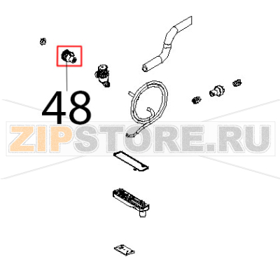 Raccordo 3/4, valvola di non ritorno Unox XVC 515G Raccordo 3/4, valvola di non ritorno Unox XVC 515GЗапчасть на деталировке под номером: 48