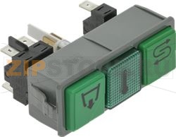 БЛОК ДВОЙНЫХ ПЕРЕКЛЮЧАТЕЛЕЙ 16 А, 250 В ЗЕЛЕНЫЙ 