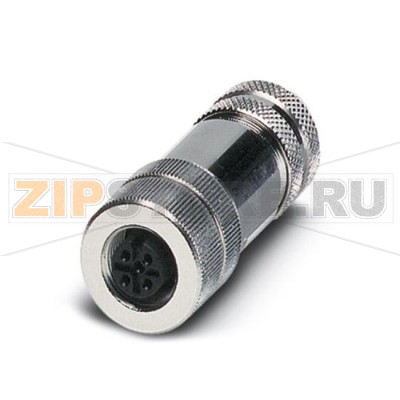 Штекер датчика / исполнительного элемента Phoenix Contact SACC-M12FS-4CON-PG 7-SH гнездовые контакты, прямой, 4-контактный, M12, экранированный, с механическим ключом А-типа, резьбовое соединение, металлическая накатанная гайка, кабельный ввод Pg7.Минимальный заказ: 1 шт.Упаковка: 1 шт.