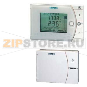 REV24RF/SET-XA - Electronic room thermostat with time switch, LCD and selection slider Siemens REV24RF/SET-XA 