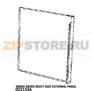 Right side external panel Unox XV 593 Right side external panel Unox XV 593Запчасть на деталировке под номером: 147Название запчасти на английском языке: Right side external panel Unox XV 593