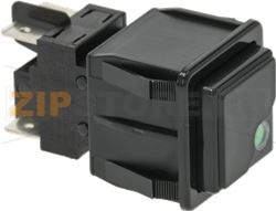 ЧЕРНЫЙ ДВУПОЛЮСНЫЙ ПЕРЕКЛЮЧАТЕЛЬ 250В 