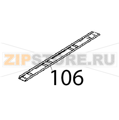 Bakertop feet bracket S. 5-E Unox XB 895 Bakertop feet bracket S. 5-E Unox XB 895Запчасть на деталировке под номером: 106