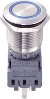 Кнопка антивандальная 250 В/AC, 5 А, 1 x выкл/вкл, с фиксацией, IP67, 1 шт TRU Components LAS1-BGQ-11ZE/B/12V