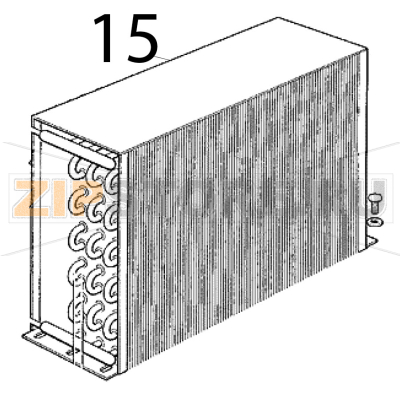 Condensatore ad aria Scotsman MF 46 WS Condensatore ad aria Scotsman MF 46 WSЗапчасть на деталировке под номером: 15