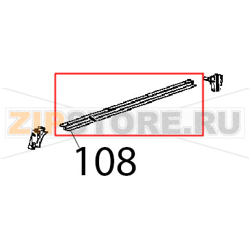 Guida guarnizione front. Unox XL 413 Guida guarnizione front. Unox XL 413Запчасть на деталировке под номером: 108