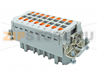 Модуль для контактов Phoenix Contact HC-B16-I-PT-F - 1407731 Гнездовая вставка HEAVYCON, серия В16, 16 контактов + PE, разъем Push-inМинимальный заказ: 1 шт.Упаковка: 1 шт.