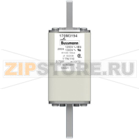 Предохранитель, 200 A, AC 1250 В, 100 кА, size 1, 45x58x138 мм, aR, DIN, IEC Eaton FUSE 200A 1