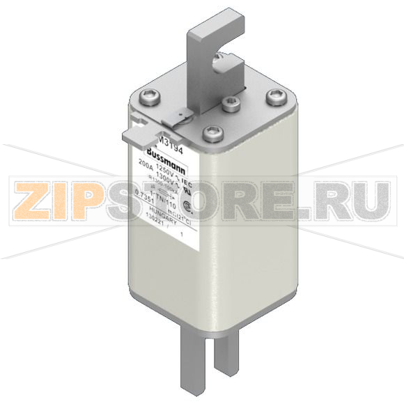 Предохранитель, 200 A, AC 1250 В, 100 кА, size 1, 45x58x138 мм, aR, DIN, IEC Eaton FUSE 200A 1 