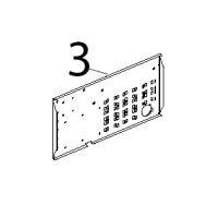 Lamiera porta componenti Unox XBC 905