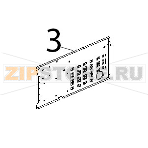 Lamiera porta componenti Unox XBC 905 Lamiera porta componenti Unox XBC 905Запчасть на деталировке под номером: 3