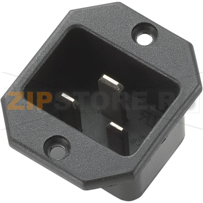 Розетка 16 А, IEC C20, черная, 1 шт TRU Components 717097 