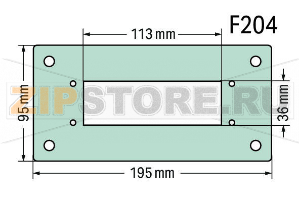 Flange plate Wago 850-818/002-005 
