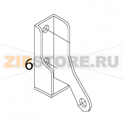 Left hinge T-C. Fagor FI-48 B Left hinge T-C. Fagor FI-48 BЗапчасть на деталировке под номером: 6Название запчасти Fagor на английском языке: Left hinge T-C. FI-48 B.