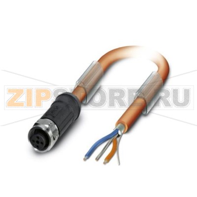 Системный кабель шины Phoenix Contact SAC-4P- 2,0-960/M12FS VA FOUNDATION Fieldbus, 3-полюсн., ПВХ, оранжевый RAL 2003, экранирован., свободный конец, к Гнездо прямое M12, А-кодирование, Длина кабеля: 2 м.Минимальный заказ: 1 шт.Упаковка: 1 шт.
