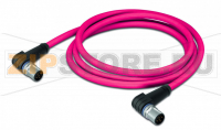 кабель sercos; 4-пол.; Вилка M12, прямой угол; Длина: 20 м Wago 756-1604/060-200