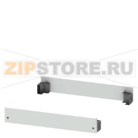 SIVACON, Base, for cabinets with front and rear door, H: 100 mm, W: 1000 mm, RAL 7035 Siemens 8MF1000-2CR