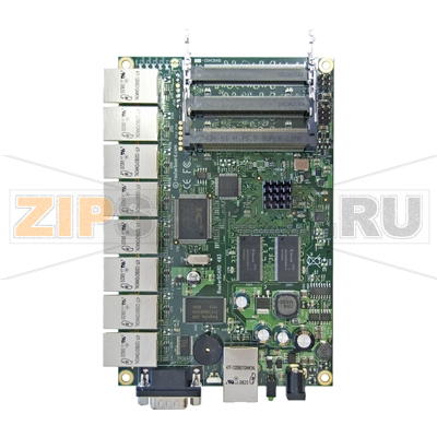 Материнская плата 9x10/100 Мбит/с, 16 Вт MikroTik RB493AH 