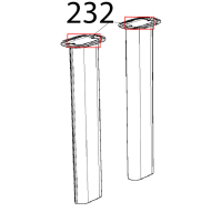 Forchetta per turbolatori gas Unox XBC 615EG