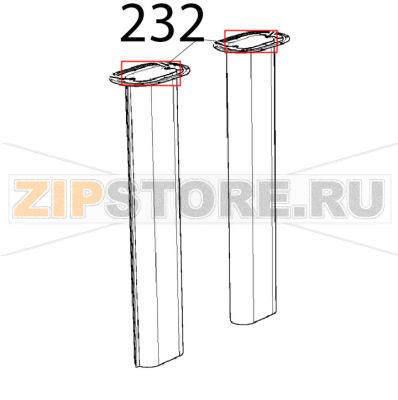 Forchetta per turbolatori gas Unox XBC 615EG Forchetta per turbolatori gas Unox XBC 615EGЗапчасть на деталировке под номером: 232