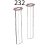 Forchetta per turbolatori gas Unox XBC 615EG