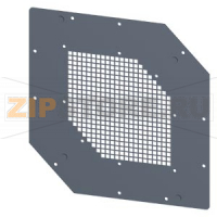 SIVACON, Roof, for corner cabinet with ventilation openings, with Ventilation openings IP20, T: 400 mm, zinc-plated Siemens 8MF1004-2UE20-0A