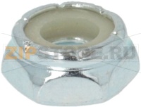 NUT, STEEL, ZP, UNF, 1/4-28, NYLON