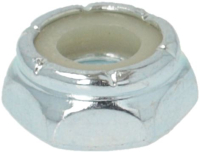 NUT, STEEL, ZP, UNF, 1/4-28, NYLON
