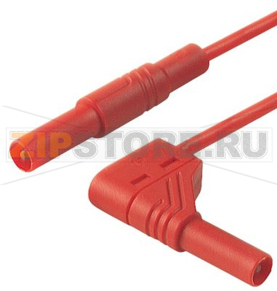 Провод испытательный 0.5 м, 32 A, 1000 В/AC/DC, красный Hirschmann 934081101 