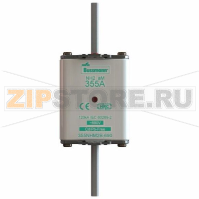 Предохранитель, 200 A, AC 690 В, 120 кА, NH2, aM, IEC Eaton NH FUSE 200A 690V aM SIZE 2 