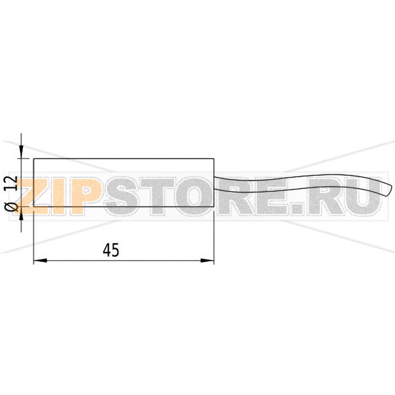 Модуль лазерный, красный, 1 МВт Picotronic DD635-1-24(12x45)-WP 