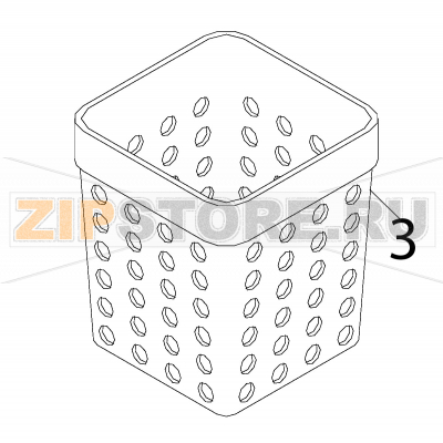 Cutlery basket Fagor AD-48 B Cutlery basket Fagor AD-48 BЗапчасть на деталировке под номером: 3Название запчасти Fagor на английском языке: Cutlery basket AD-48 B.