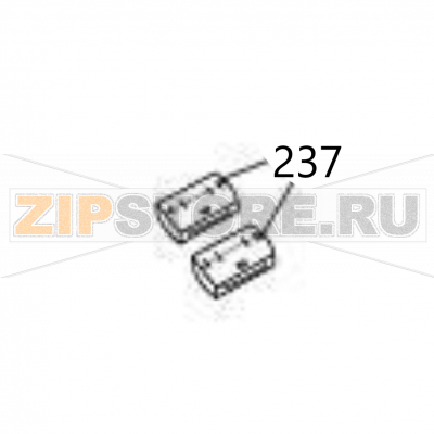 Ferrite core Sato DR308e Ferrite core Sato DR308eЗапчасть на деталировке под номером: 237Название запчасти на английском языке: Ferrite core Sato DR308e.