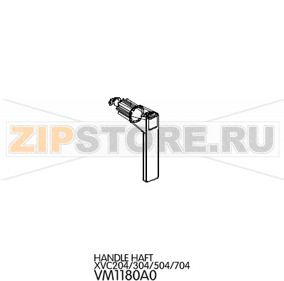 Handle haft Unox XVC 305 Handle haft Unox XVC 305Запчасть на деталировке под номером: 42Название запчасти на английском языке: 5 GN1/1 St. steel right lateral support Unox XVC 305