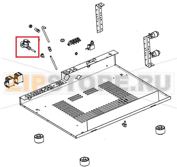 1-вентильный электромагнитный клапан Tecnoeka EKF 464   1-вентильный электромагнитный клапан Tecnoeka EKF 464Запчасть на сборочном чертеже под номером:&nbsp;01201860