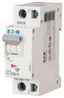 Выключатель автоматический 3А, кривая откл. D, 1+N полюс, откл. способ. 10 кА Eaton PL7-D3/1N