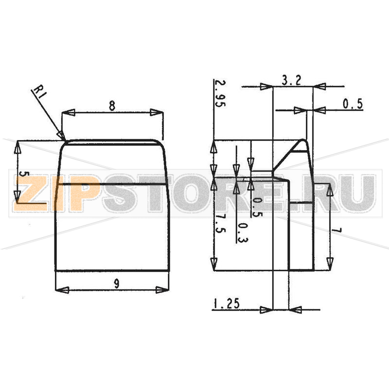 Защелка, черная PB Fastener 