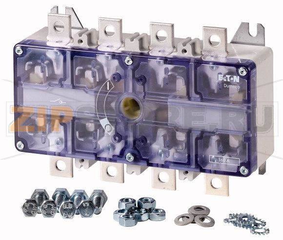 Разъединитель силовой, DMVS, 160 A, 3 полюса + нейтраль, отверстие 9 мм Eaton DMVS-160N/1 