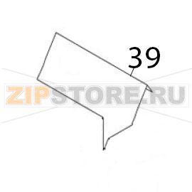 Up chute board Airhot CT-300 Up chute board Airhot CT-300Запчасть на деталировке под номером: 39