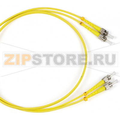 патч-корд волоконно-оптический (шнур) SM 9/125 (OS2), ST/UPC-ST/UPC, 2.0 мм, duplex, LSZH, 1 м 