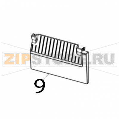 Lower front panel TSC MB340T Lower front panel TSC MB340TЗапчасть на деталировке под номером: 9
