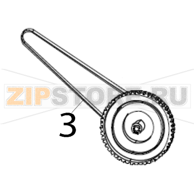 Kit transfer output and belt Zebra ZXP 8 Kit transfer output and belt Zebra ZXP 8Запчасть на деталировке под номером: 3